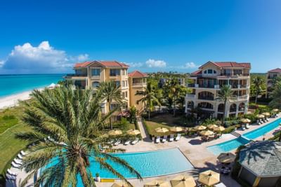 Aerial view of the Pool at The Somerset On Grace Bay