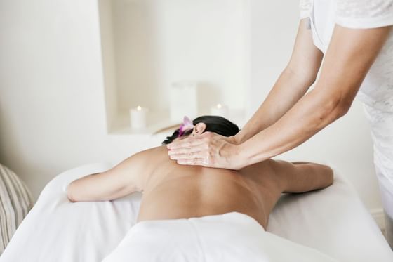 Girl having treatment in spa at Retreat Costa Rica