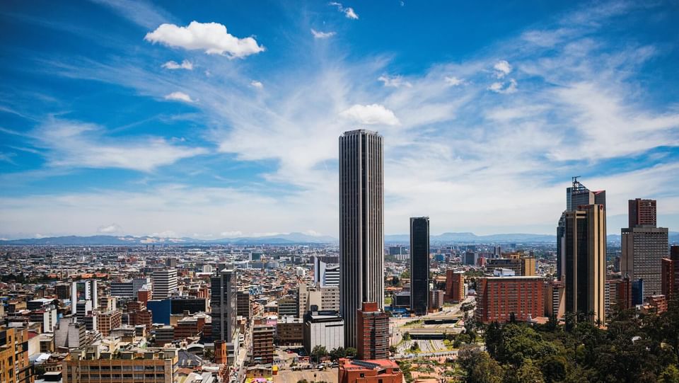 vista de edificios en bogota colombia