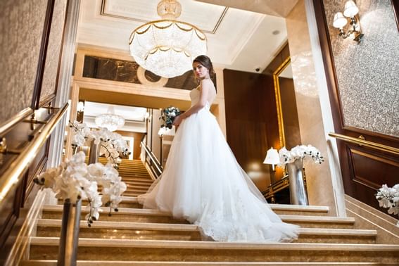 Bride taking best photoshoots in Intercontinental Kyiv hotel 