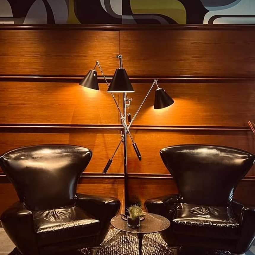 Mid-Century Modern Boutique Hotel decor