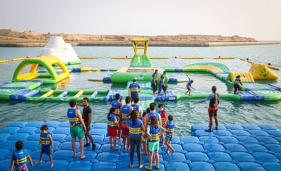 People at the water park near Bay La Sun Hotel & Marina