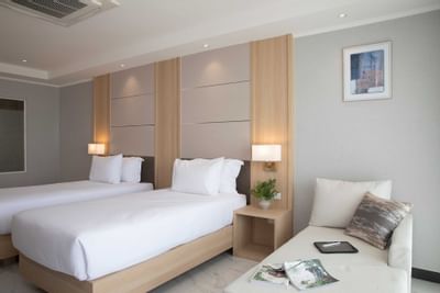 Superior Seaview Room with 2 beds at Eastin Resort Rayong