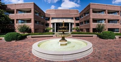 Fountain by the entrance at Mt. Washington Conference Center