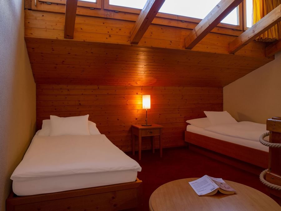 Double Superior Room with Twin beds at Chalet-Hotel Bristol