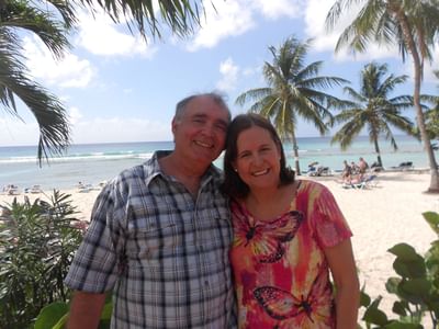 Couple by the beach