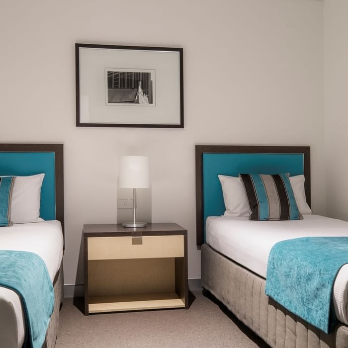 Family Suite with twin beds at Novotel Melbourne on Collins