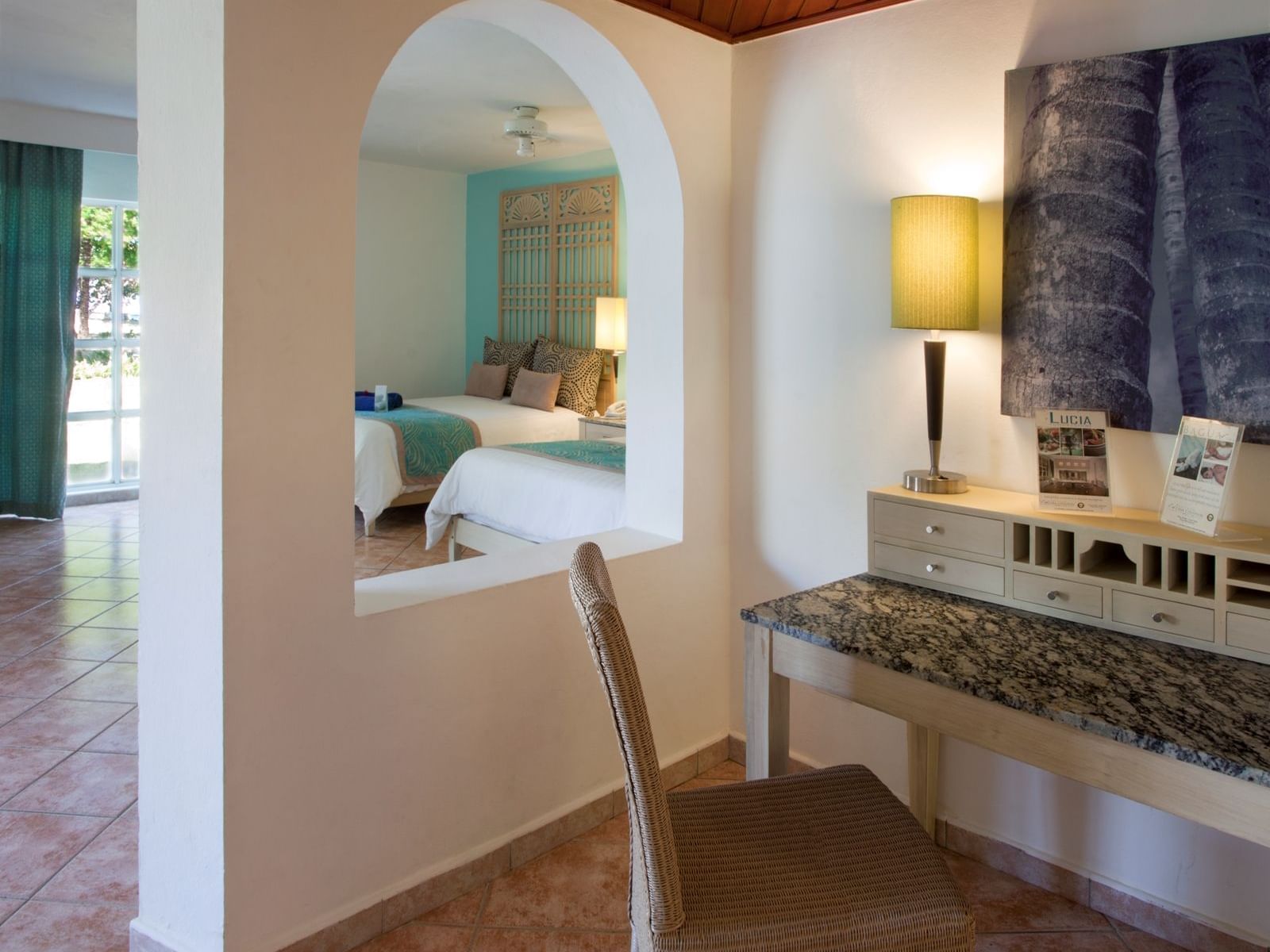 Workspace area in Junior Suites at Gran Ventana Beach Resort