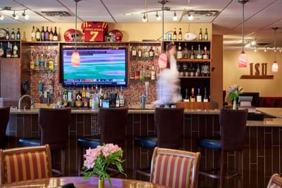 Bar counter at The IowaStater Restaurant