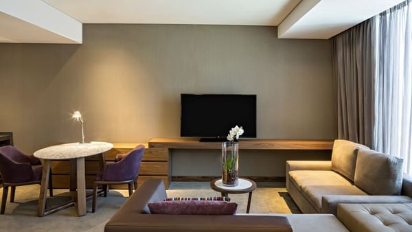Living area in Junior Suite 1 King at FA Hotels & Resorts