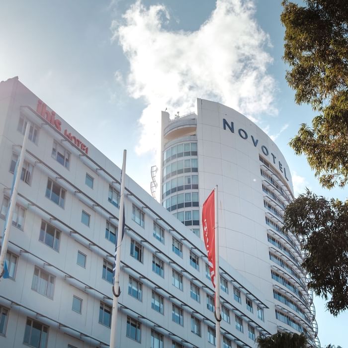 Exterior view of Novotel Sydney Olympic Park at day time