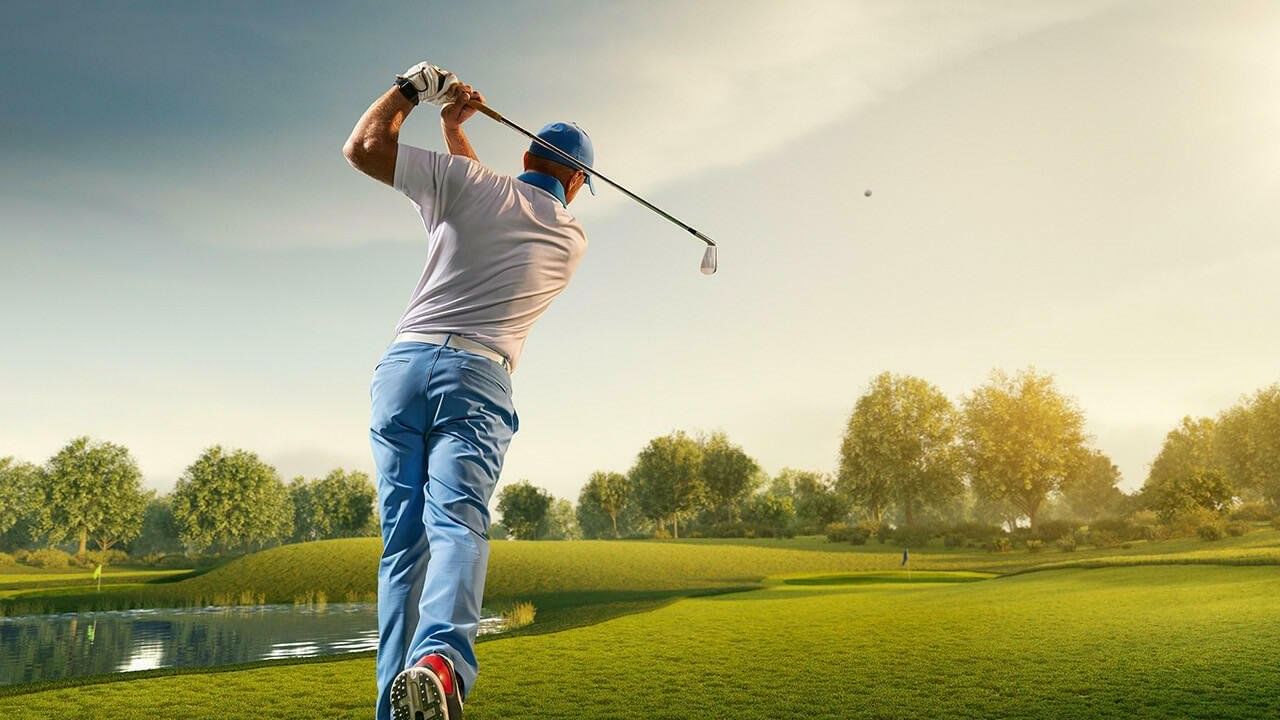 Man playing golf at Live Aqua Beach Resort Cancun