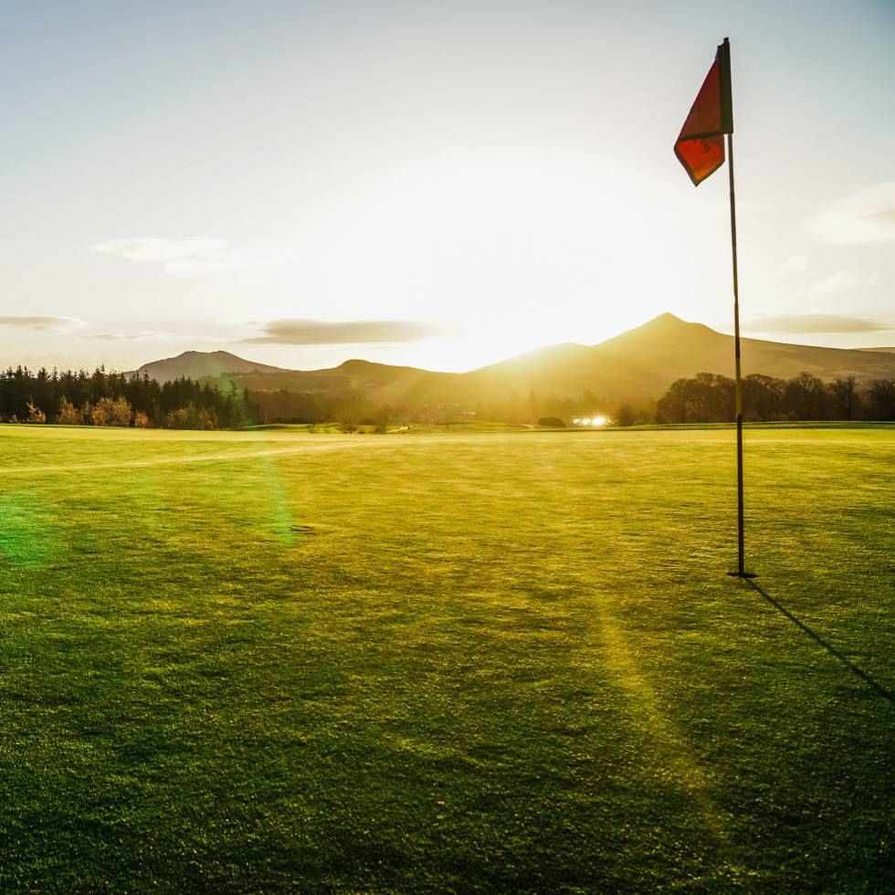 St. Oswald Golf club near Falkensteiner Hotels at sunset
