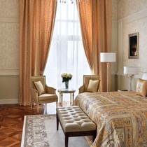 Large comfy bed in Signature Suite Bedroom at Palazzo Versace