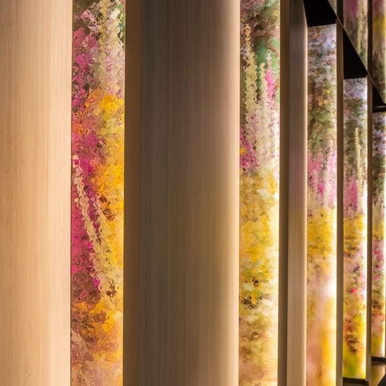 Floral wall art at Pullman Melbourne City Centre