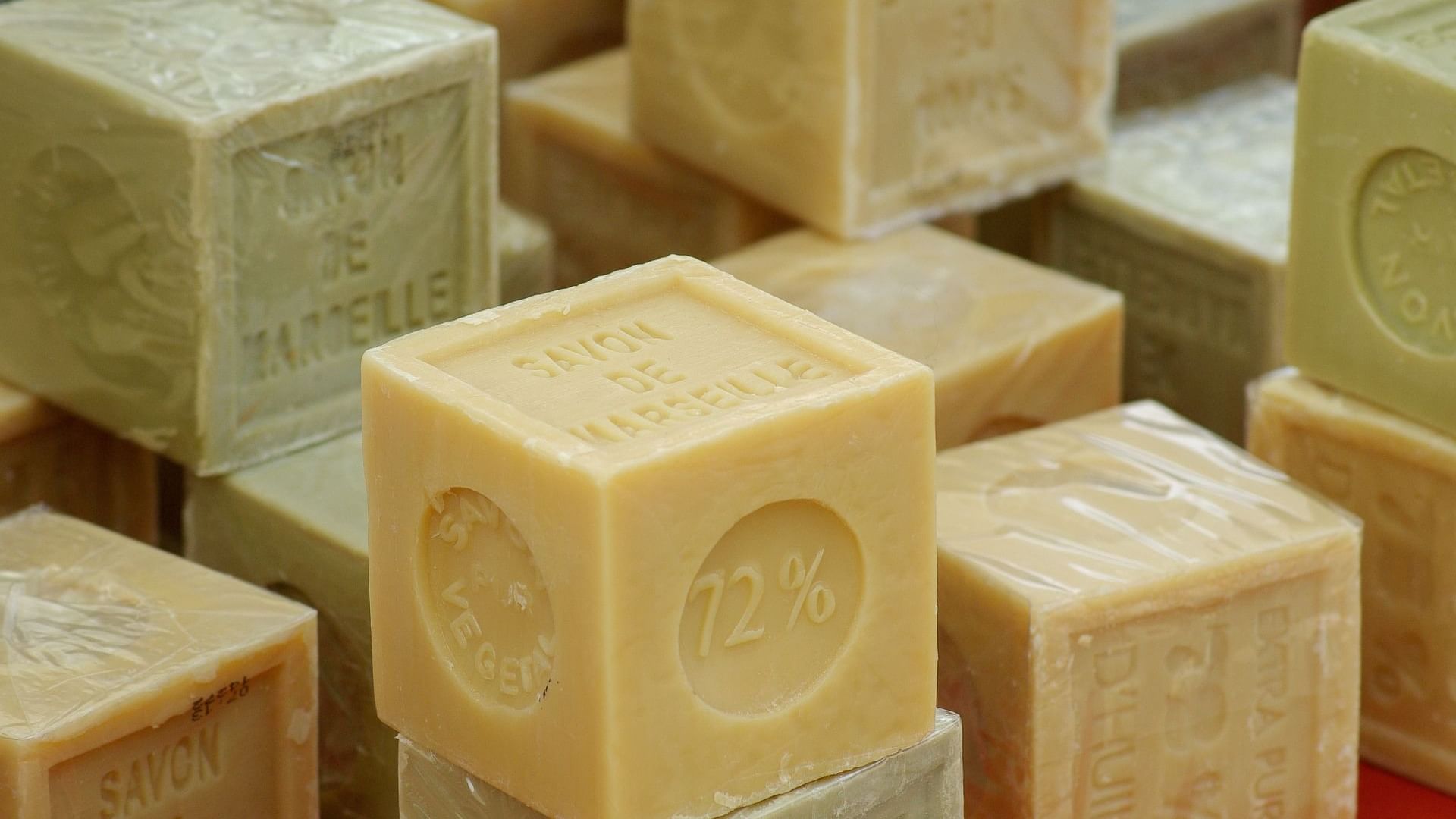 Closeup of soap cubes at The Original Hotels
