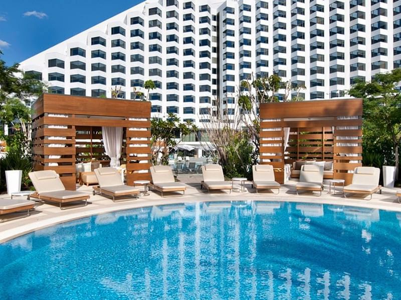 Outdoor Poolside Bar & Grill at Crown Metropol Perth