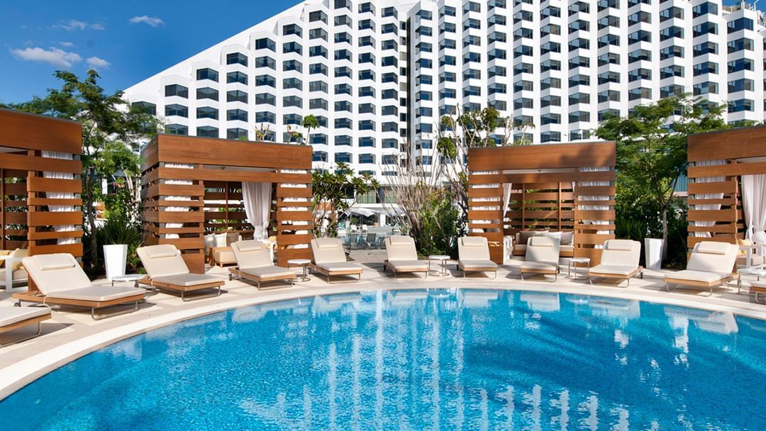 Outdoor Poolside Bar & Grill at Crown Metropol Perth