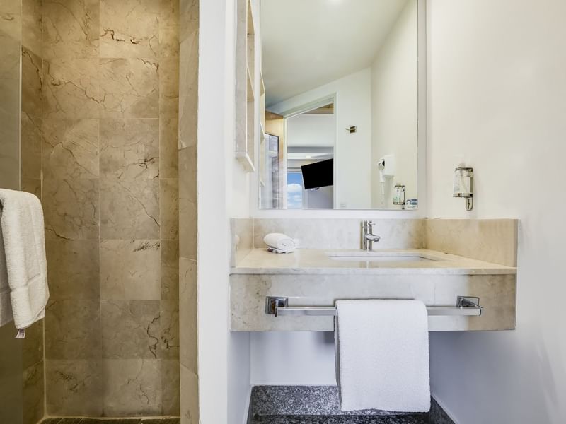 Bathroom interior of Superior Double Room at One Hotels