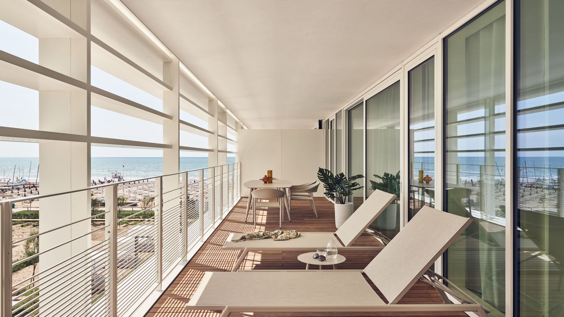 Balcony in Bateo Suite Deluxe sea view at Falkensteiner Hotels