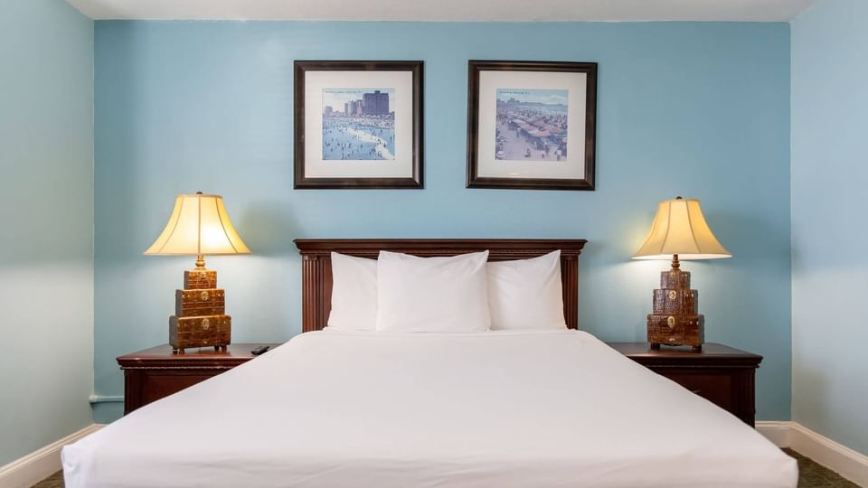 Bed in Studio at Brigantine Beach