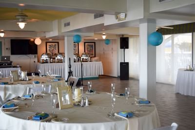 tables and chairs indoors