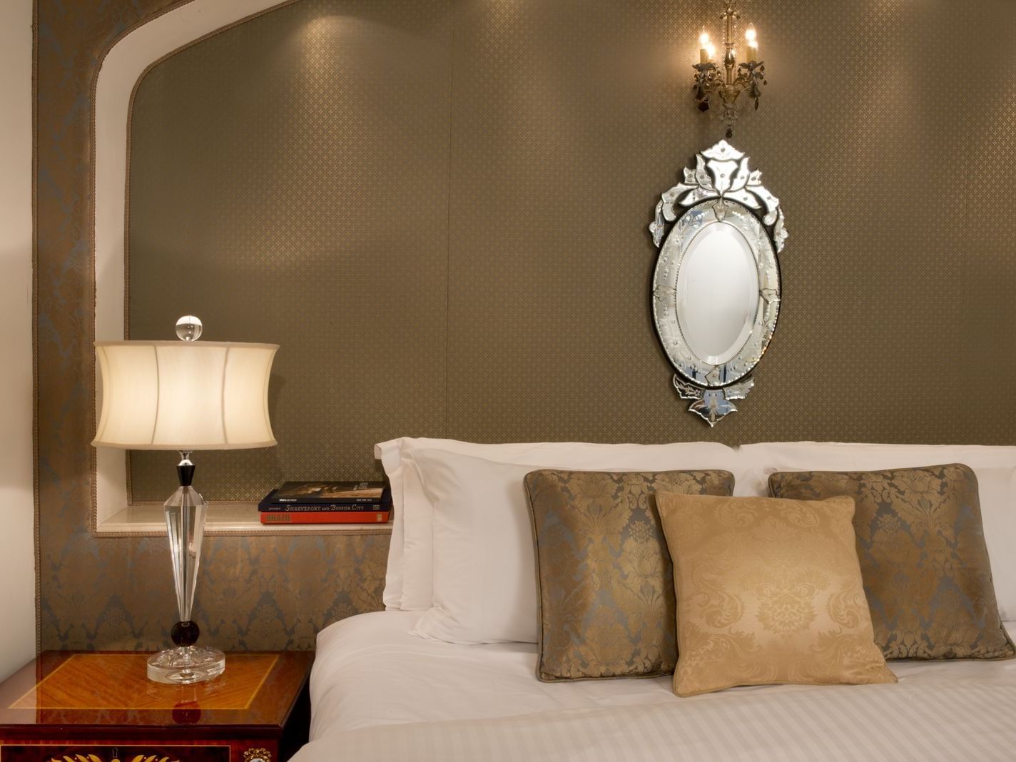 King bed in Luxury One-Bedroom Suite at Kimberly Hotel