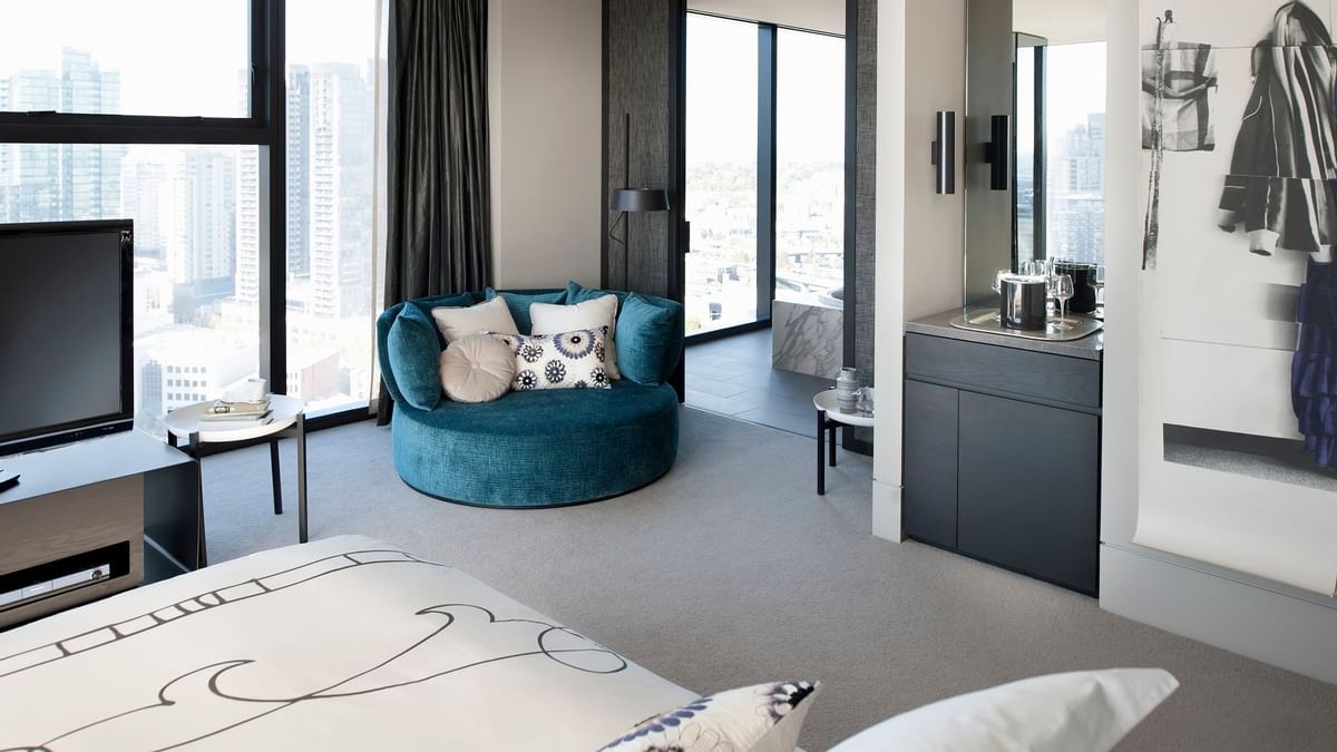 Interior of The Apartment Room at Crown Hotel Melbourne