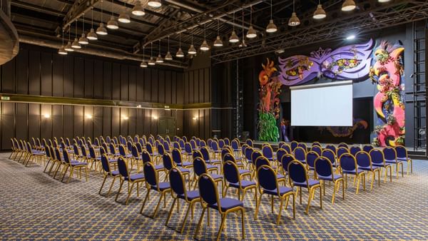 Seating setup for an event in Cabaret Hall at Bodrum Imperial