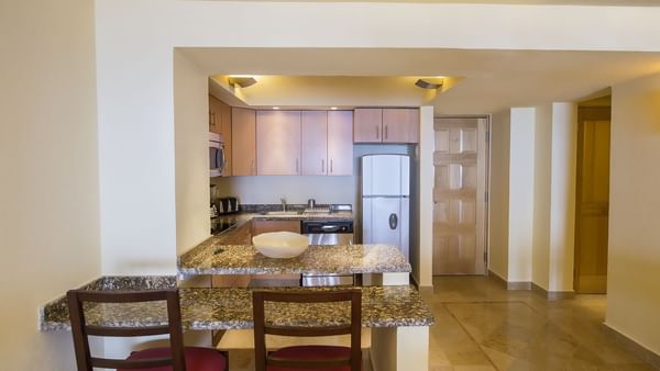 Kitchen interior in a Villa at Grand Fiesta Americana