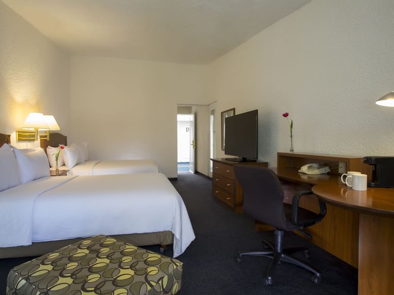 Interior view of the Superior Double Room at Gamma Hotels