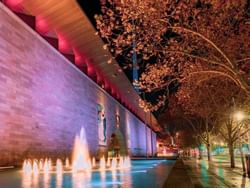 Water feature of National Gallery near Brady Hotel Jones Lane