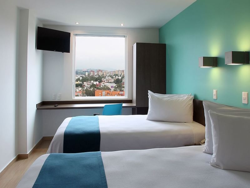 Interior de la habitación Estándar 2 twin en One Hotels