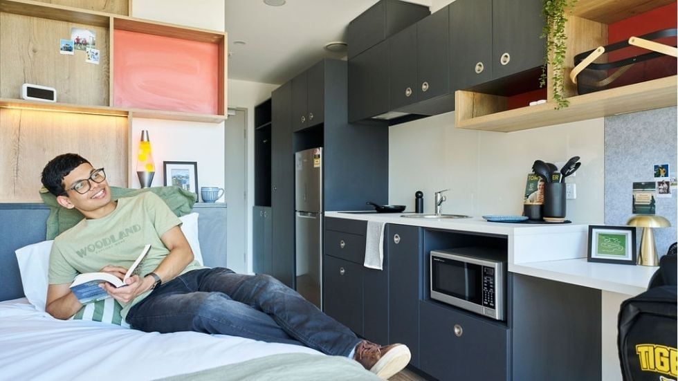 Studio apartment at UniLodge Royal Melbourne