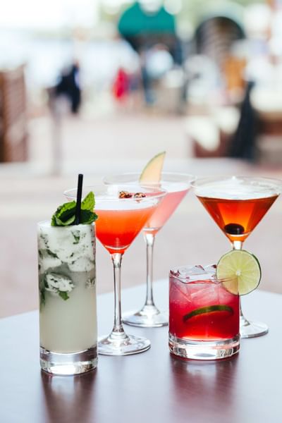 colorful summer cocktails