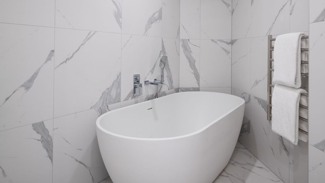 Bathtub in Premium Executive Room at Pullman Melbourne CBD