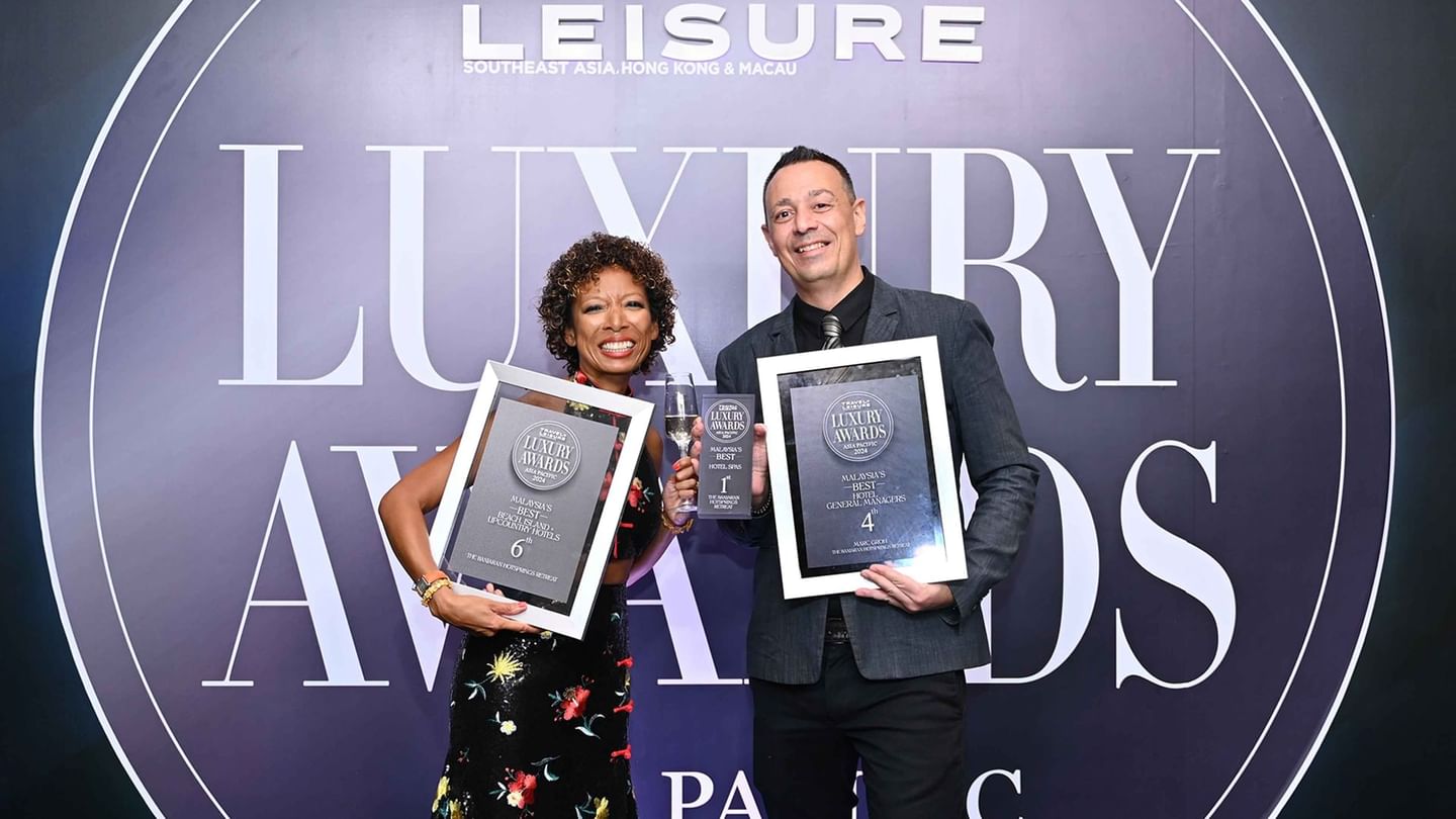 The Banjaran Hotsprings Retreat winning Asia pacific Travel + Leisure luxury awards 2024