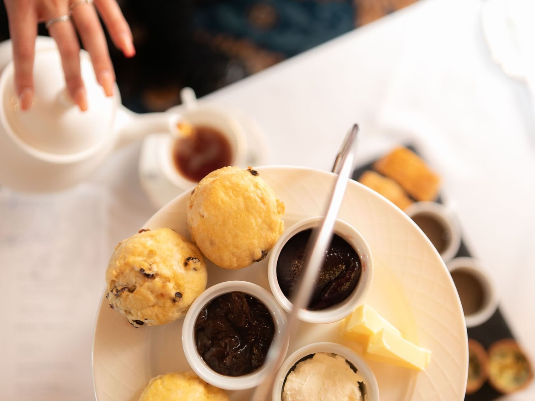 Sweets arranged in platter, The Imperial Hotel Blackpool