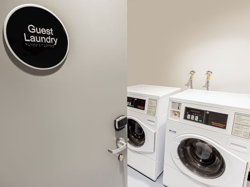 Washing machines in Self Serve Laundry at Brady Hotels Jones Lane