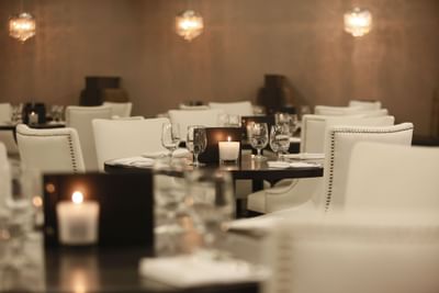 chairs and tables at a restaurant