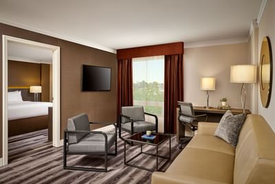 King Suite living room space