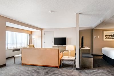 Livingroom & bedroom in Executive Suite at Best Western Premier