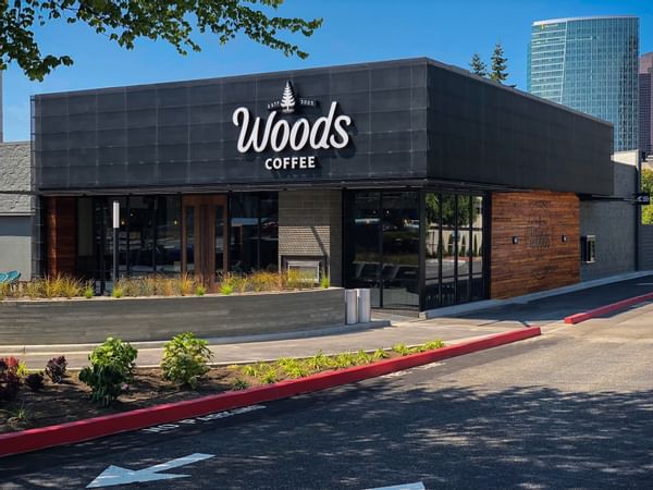 Exterior of Woods Coffee