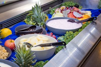 Closeup meals served in Shearwater at Heron Island Resort