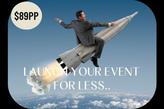 Promotional poster of advertising event packages used at Amora Hotel Riverwalk Melbourne