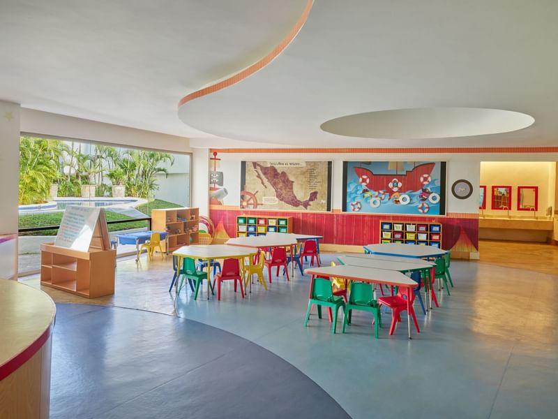 Interior of kids study room at FA Hotels & Resorts