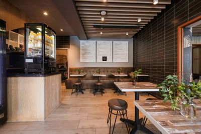 Interior of Charley Cafe at Brady Hotels Central Melbourne