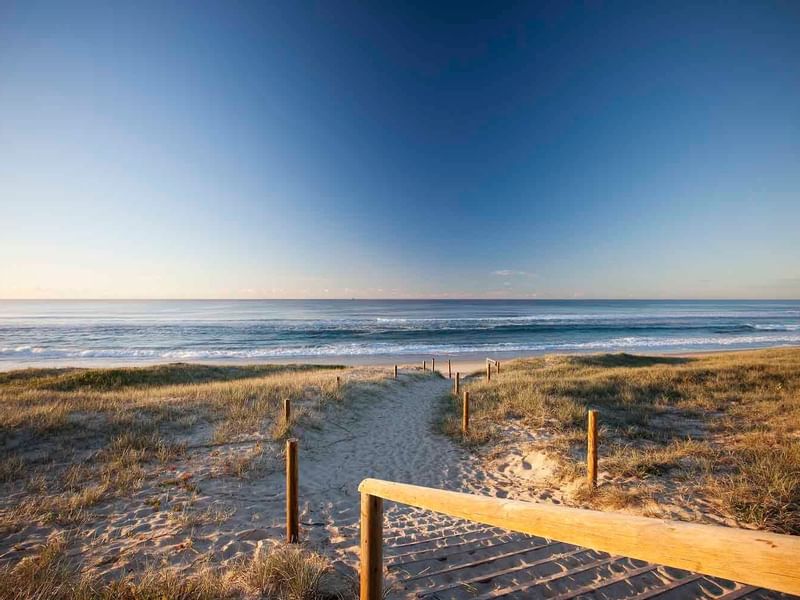 Beach Access from resort at Magenta on Central Coast NSW