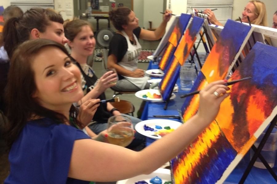 Orlando painting in the park