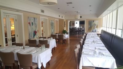 Interior of dining area Soma Grille at  Simsbury 1820 House